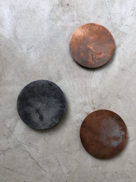 Le forme del suono_ Cymatica - sculture matrici tec. acquatinta su rame e alluminio