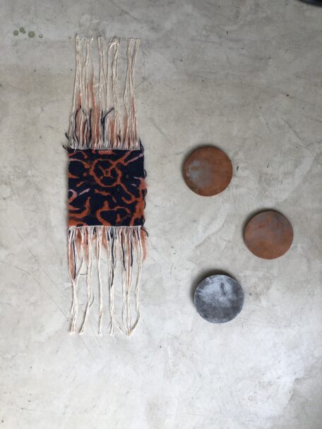 L'ora felice in La maggiore - arazzo e sculture matrici