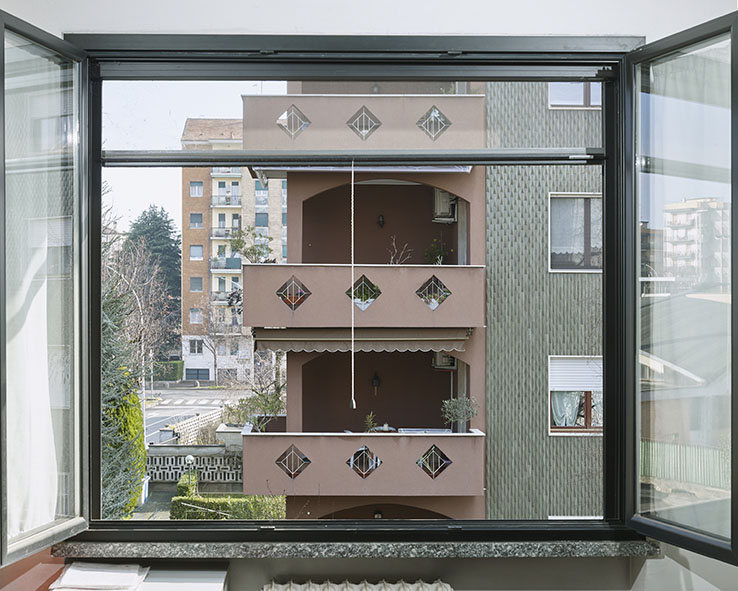 Vista dall'abitazione di Antonio Papalia, Buccinasco, Milano, 2023