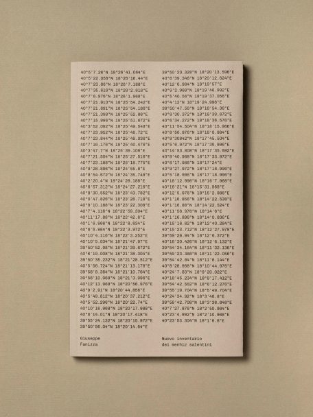 Nuovo inventario dei menhir salentini 1